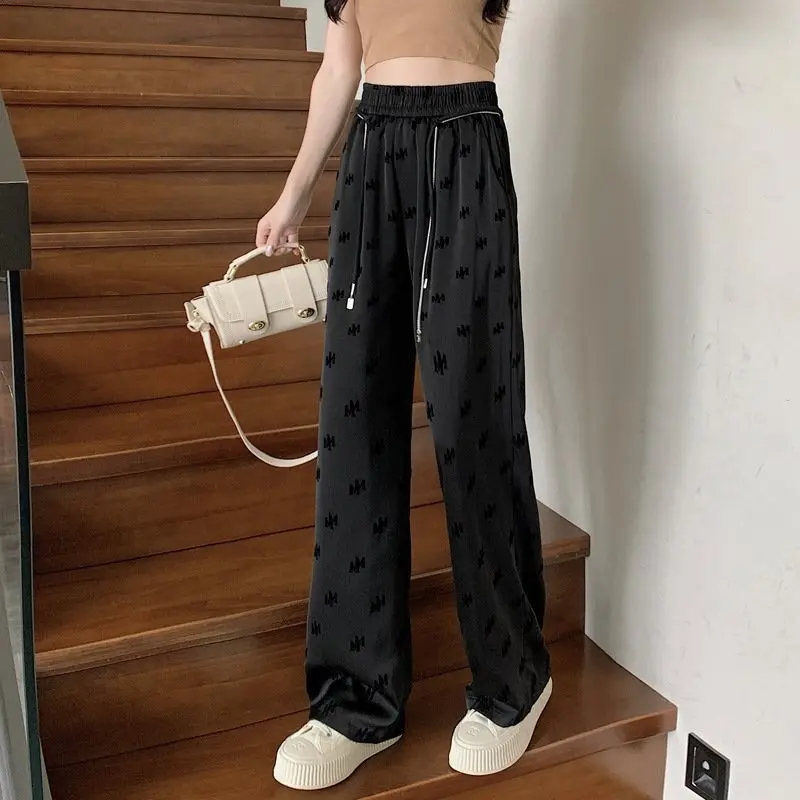 [GIÁ MỞ BÁN] QUẦN ỐNG XUÔNG LỤA CAO CẤP CHỮ DẬP NỔI CẠP CHUN CO DÃN HOT TREND Nữ Women