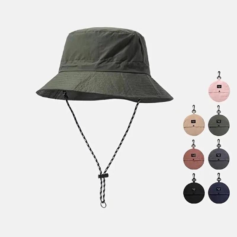 Fisherman Hat, Waterproof Adjustable Drawstring Hat, Portable Foldable Sun Protection Cap For Outdoor, Camping, Mountaineering, Fishing, Fishing Stuff 2