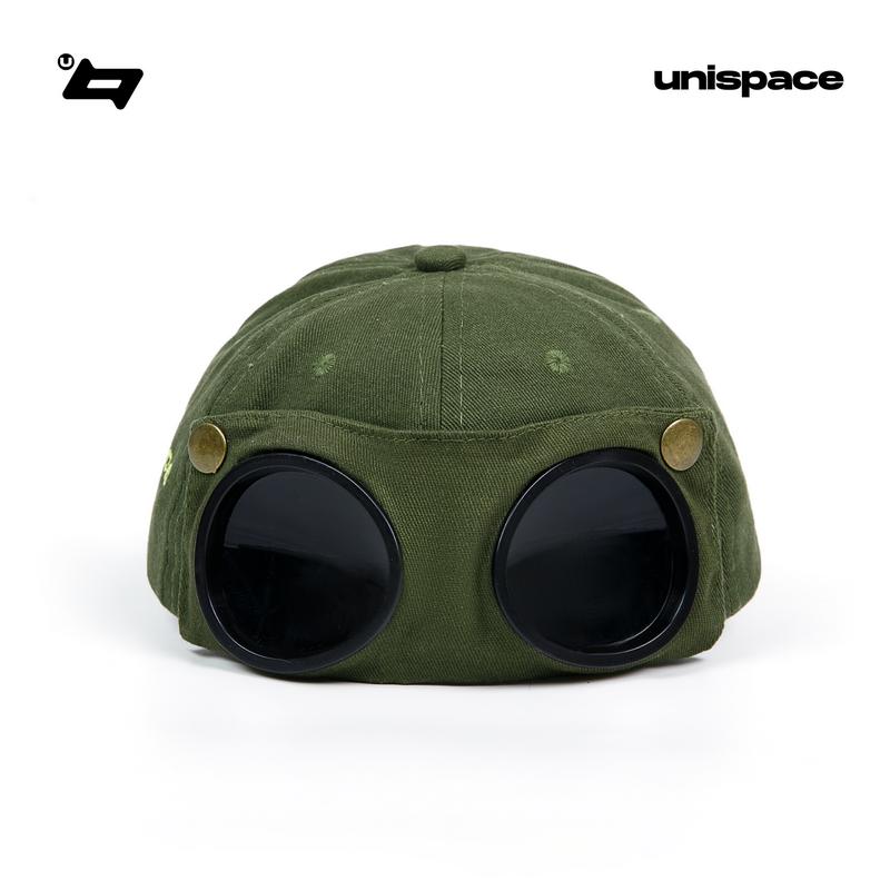 Mũ lưỡi trai thêu local brand By Unispace unisex nam nữ nón thể thao phối kính Pilot Cap