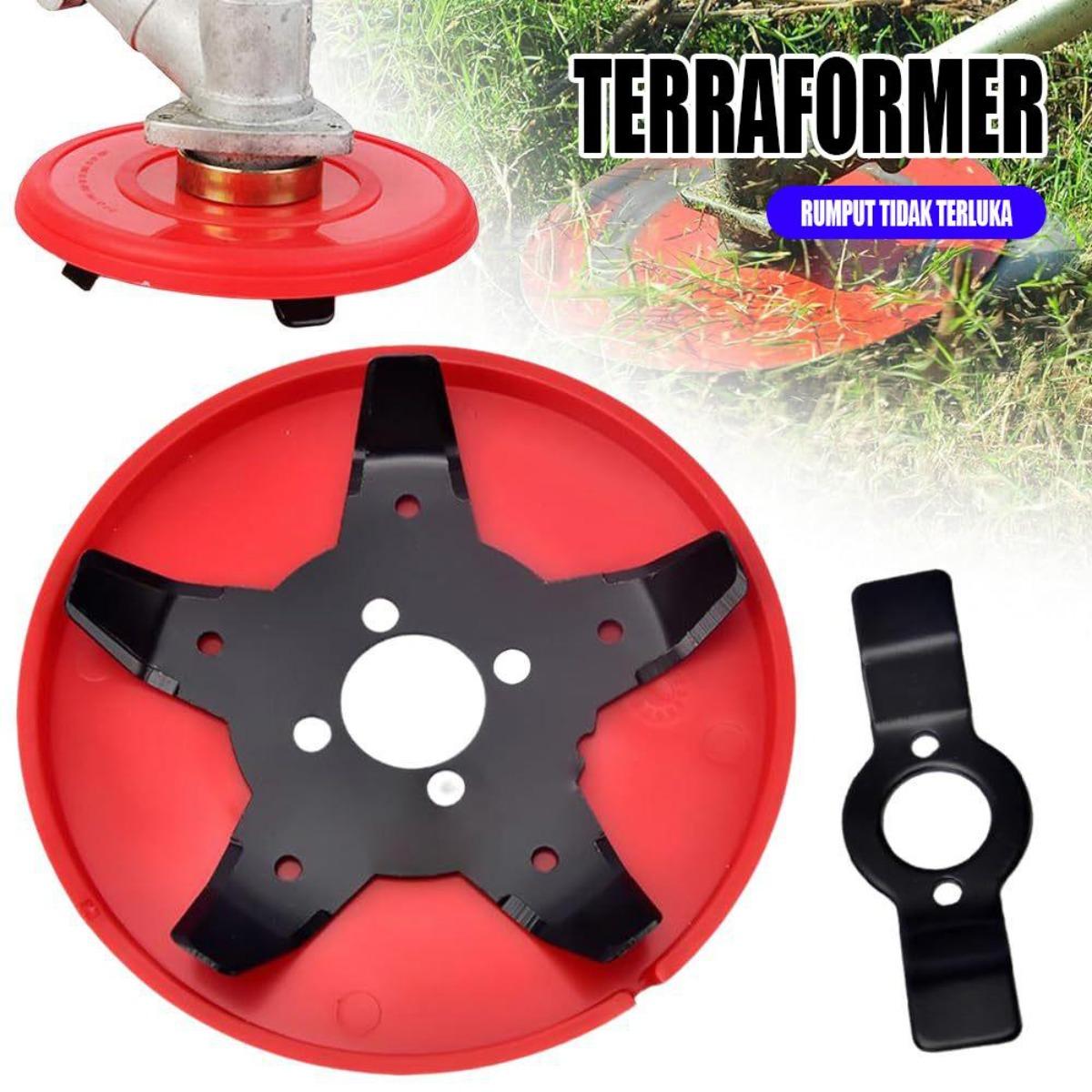 Pisau Pemotong Rumput Multifungsi 5-in-1, Disc Weed Cutter Tahan Karat 5.5cm, Head Trimmer Amfibi, Alat Potong Kebun Premium, Aksesori Taman Ergonomis, Disc Pemotong Rumput Paduan Tahan 5 Tahun, Peralatan Berkebun Modern & Efisien