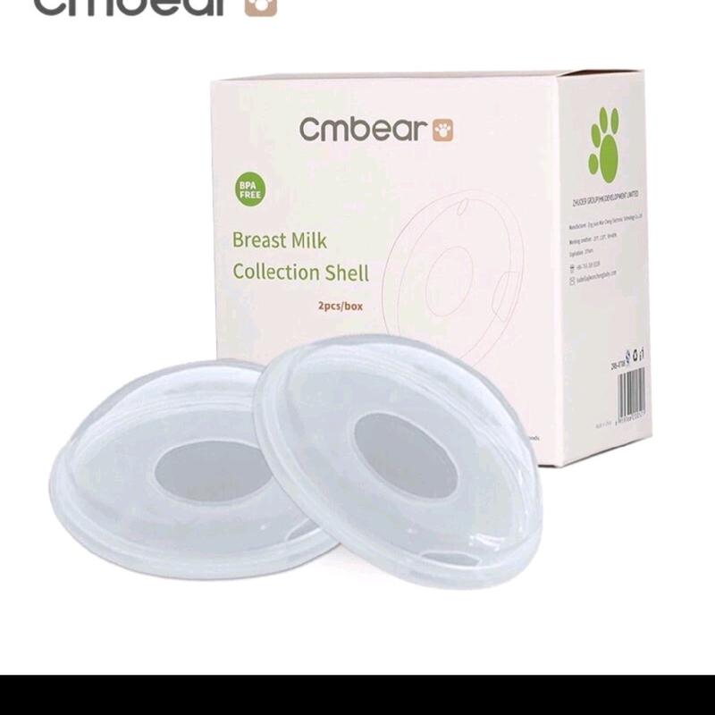    Để trong Áo Ngực Hộp 2 phễu hứng sữa Cm bear chống tràn chât liêu silicon an toan pheu silicone Voi 