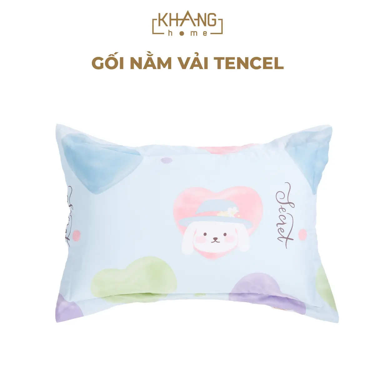 Gối Nằm Cho Bé Vải Tencel Khang Home - Nhiều Kích Thước, Cho Giấc Ngủ Ngon, An Toàn Cho Bé