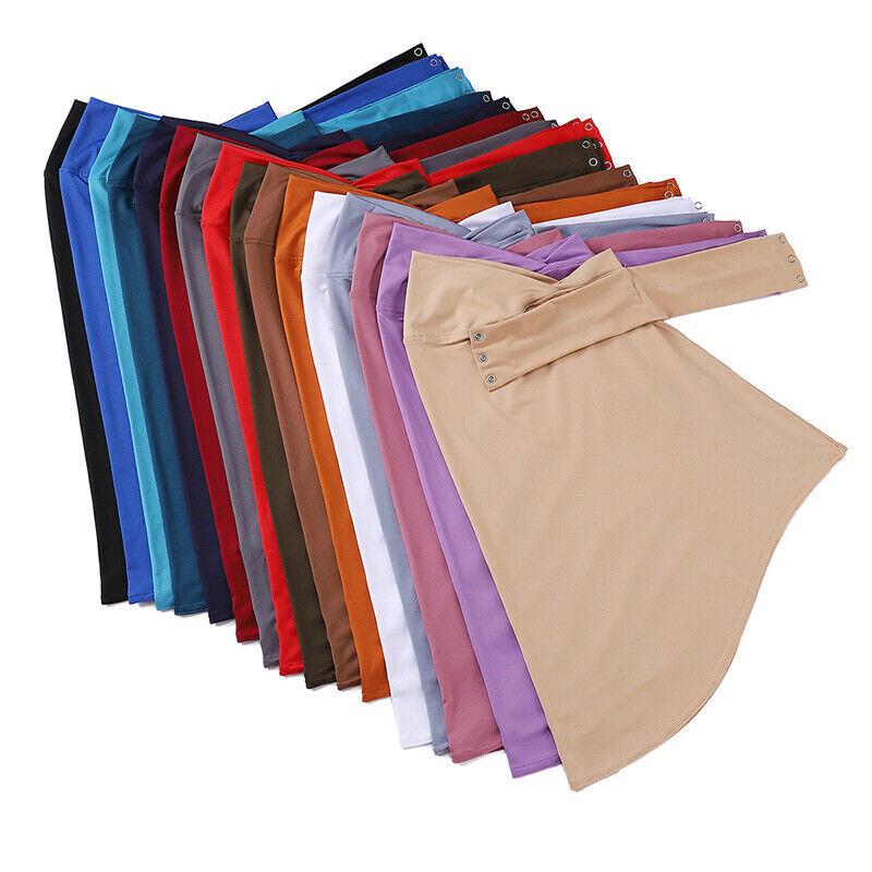 Strap Button Hijab Women Adjustable Elastic Bottoming Undercap Muslim Breathable Headscarf 5