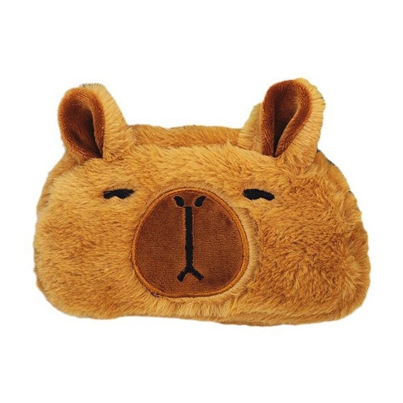 Product Introduction of Pencil Case Plush Doll Capybara Plush Pen Bag Capibara Soft Capybara Pen Pouch Cartoon Animal Cute Capibara Plush Pencil Pouch Stationery 9