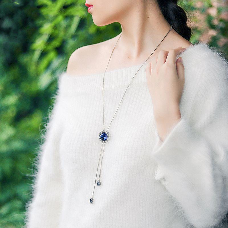 Bàn chải đánh răng điện, [Hàng mới về] Vòng Cổ Cổ Điển Dây Chuyền Áo Len, Thanh Lịch, Mặt Dây Chuyền Vòng Cổ Pha Lê Đỏ, Phụ Kiện Đơn Giản, Dành Cho Bé Gái, Phong Cách Cá Tính, Mới Cho Năm 2025 6