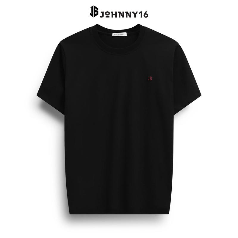 Áo thun thêu logo chắc vải single 95% cotton co giản 4 chiều, thoáng mát, thời trang, basic, thanh lịch - J16 6
