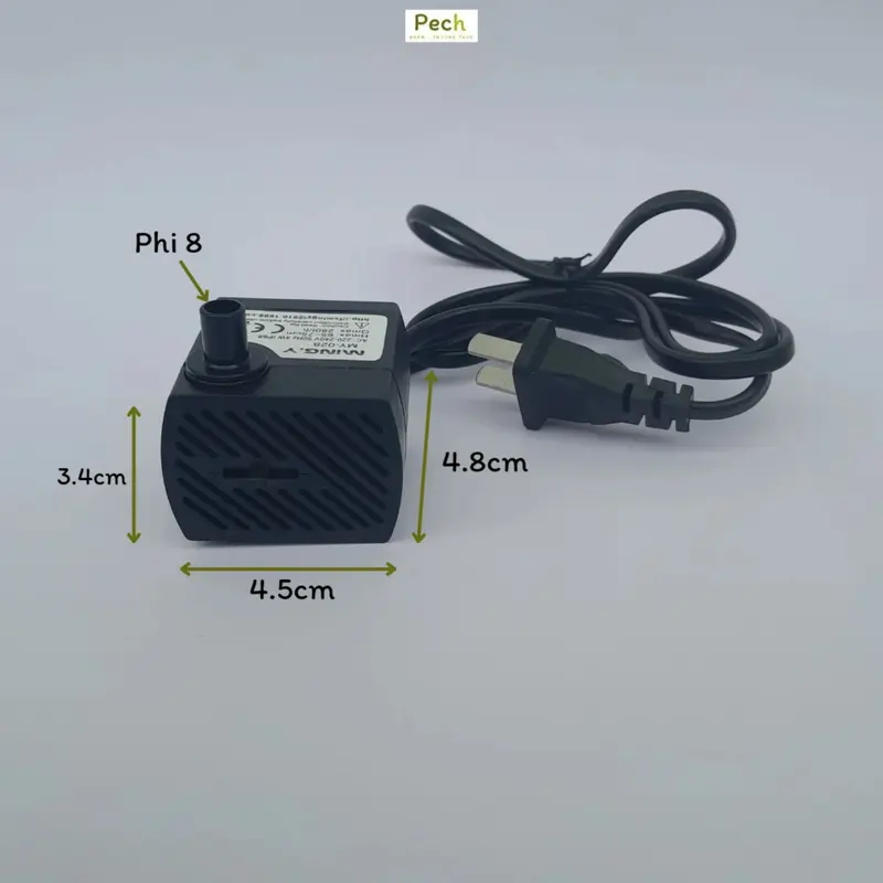 Máy Bơm Chìm 4w tạo thác nước cho Bể Cá thuỷ sinh kèm 40cm ống TI-O 2