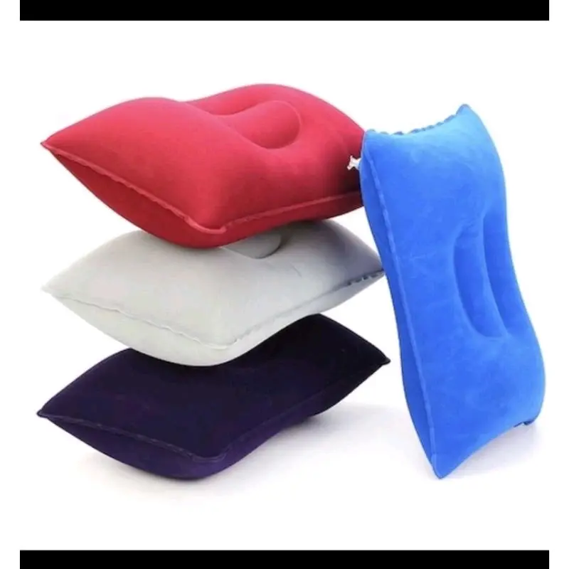 Bantal Angin Tiup Travel Inflatable Persegi Lembut