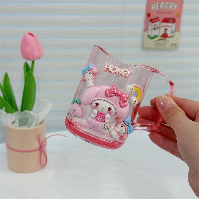 Cốc Súc Miệng Trẻ Em, Cốc Bàn Chải Đánh Răng Dễ Thương, Cốc Rửa Răng Cho Em Bé Cốc Cặp Đôi Hoạt Hình, Không Cần Đục Lỗ, Chất Liệu Cấp Thực Phẩm, Năm 2024 Cho Bé 3