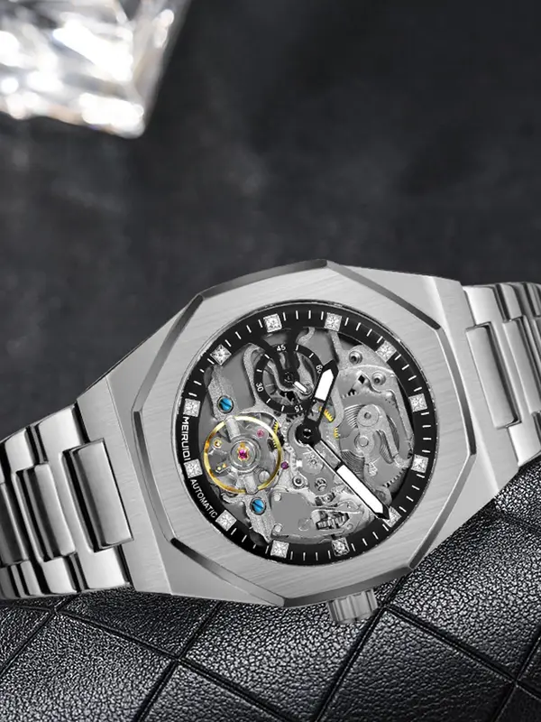 Men's Business Fashion Mechanical Watch, Fashion Watch, Trendy Watch for Daily Life, with Box 4