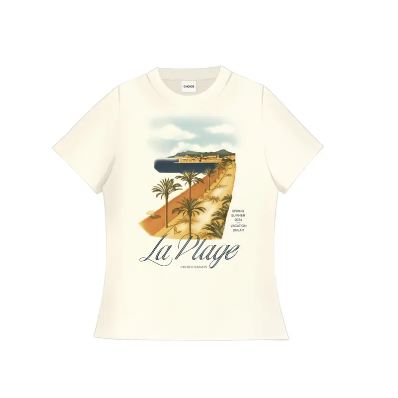 [ FORM BOXY ] Áo Thun BOXY In DTG + In Lụa Summer CHOICE.SG Cổ Tròn Cotton 100% " ESTATE-Top " 5