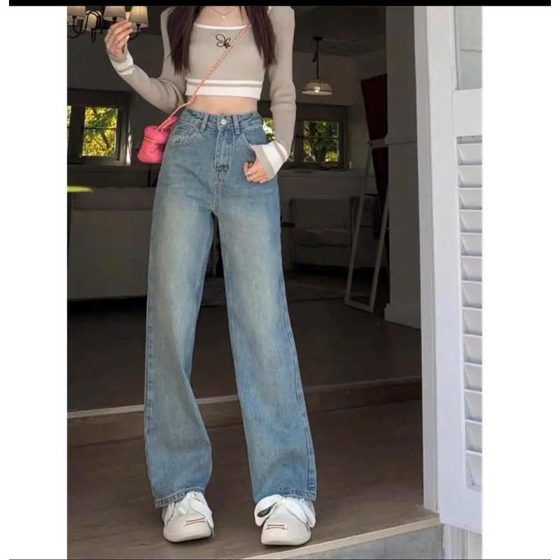 Moli Jeans - Quần jean Suông Ống Rộng BigSize Denim 4542 Quần Jean Ống Rộng Wash Màu, Quần Bò Ống Rộng, Kiểu Dáng Ống Suông Rộng, Quần Bò Nữ Ống Rộng Dáng Xuông Nữ Pants Baggy Women Ong | BigBuy360 - bigbuy360.vn