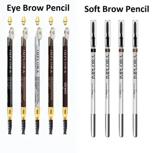 IMPLORA Minimal 2 PCS Eyebrow Pencil Pensil Alis Implora Celak Dark Brown Tahan Air Waterproof Tidak Mudah Luntur 2.5gr
