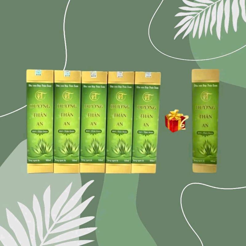 Combo 5 chai dầu xoa bóp Dưỡng thân an 100ml dầu massage đau nhức xương khớp đau vai gáy tê tay chân suy giãn tĩnh mạch,...