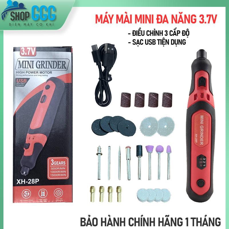 Máy mài khuôn, mài đánh bóng mini - 3 chế độ, sạc pin| Bộ 28 chi tiết | Cắt, khắc, phay, mài, vẽ, cắt tỉa, đánh bóng, tháo và có thể khoan