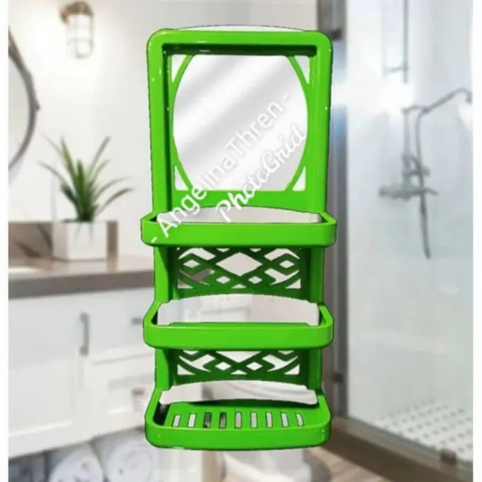 Rak Cermin Kamar Mandi Luxury 3S   Bath Holder + Mirror Luxury 2