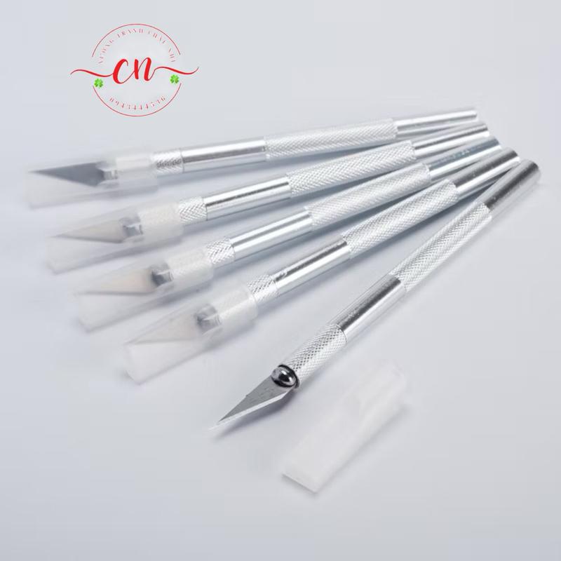 ￼Dao Cắt Washi Tape Tỉa Sticker, Dụng Cụ Dán Bullet Journal Tiện Lợi Kèm 6 Lưỡi Dao - CHÂUNHI