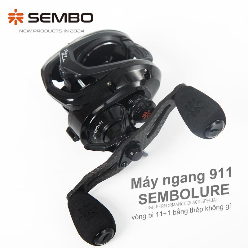 Máy ngang SEMBOLURE 911  chống rối dây chuyên câu cá to, máy câu ngang ném xa siêu nhẹ, có tiếng drag spool sâu Máy ngang lure câu cá lóc lóc bông chẽm Fishing Đi Câu
