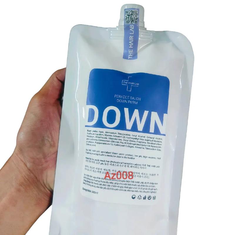 Kem ép side tóc nam, ép tóc cho nam THE HAIR LAB không mùi túi 460ml AZ008 TẶNG kèm cọ nhuộm, giấy