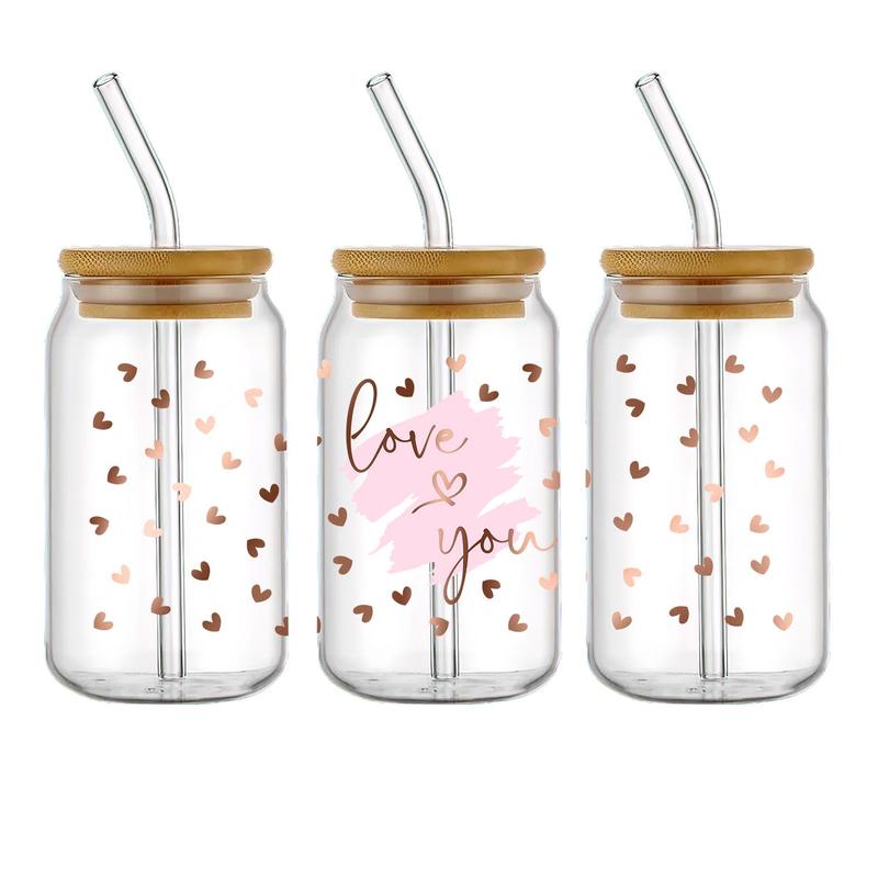 Tulip Flower & Butterfly Pattern Transfer Sticker, 6 Counts/set Waterproof UV DTF DIY Wraps Transfer Stickers, DIY Decorative Sticker for Glass Bottles 3