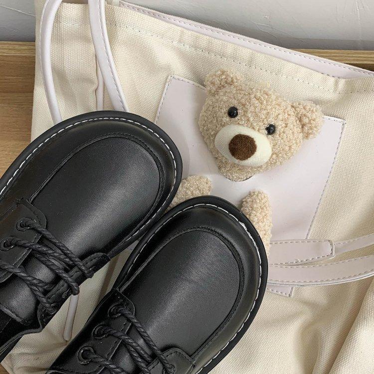 Giày uzzang oxford doctor nữ, giày bánh mì BT41 siêu xinh c2 3
