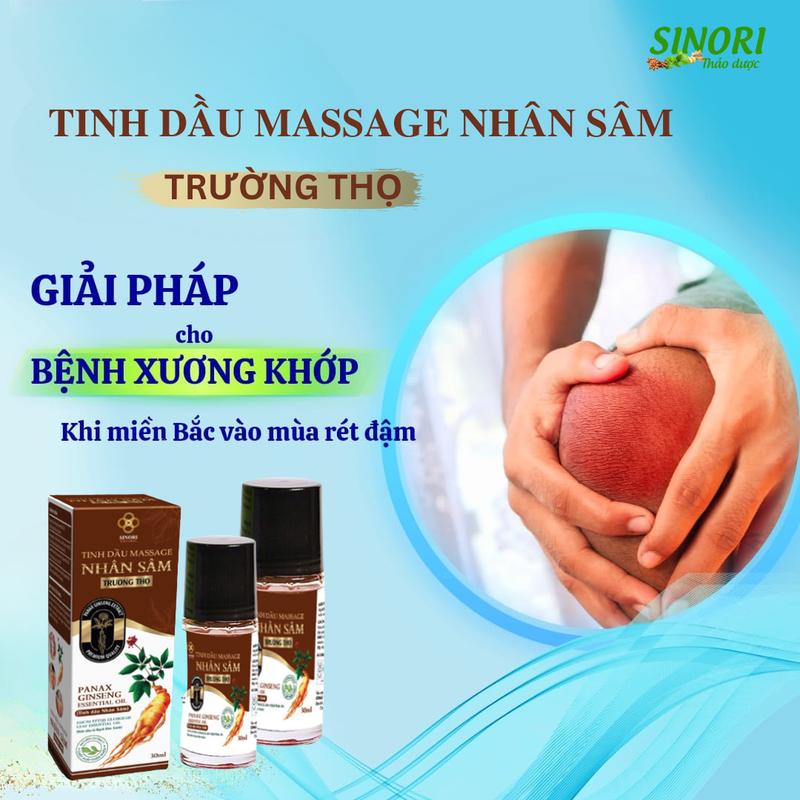 Tinh dầu massage nhân sâm - phục hồi cơ- giảm đau mỏi - thoải mái dễ chịu Sinori 50ml 3