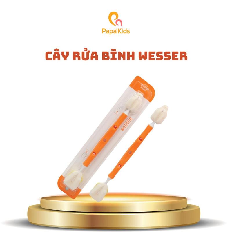 Cây cọ rửa bình sữa cho bé Wesser Cao Su Cao Su nước  rửa