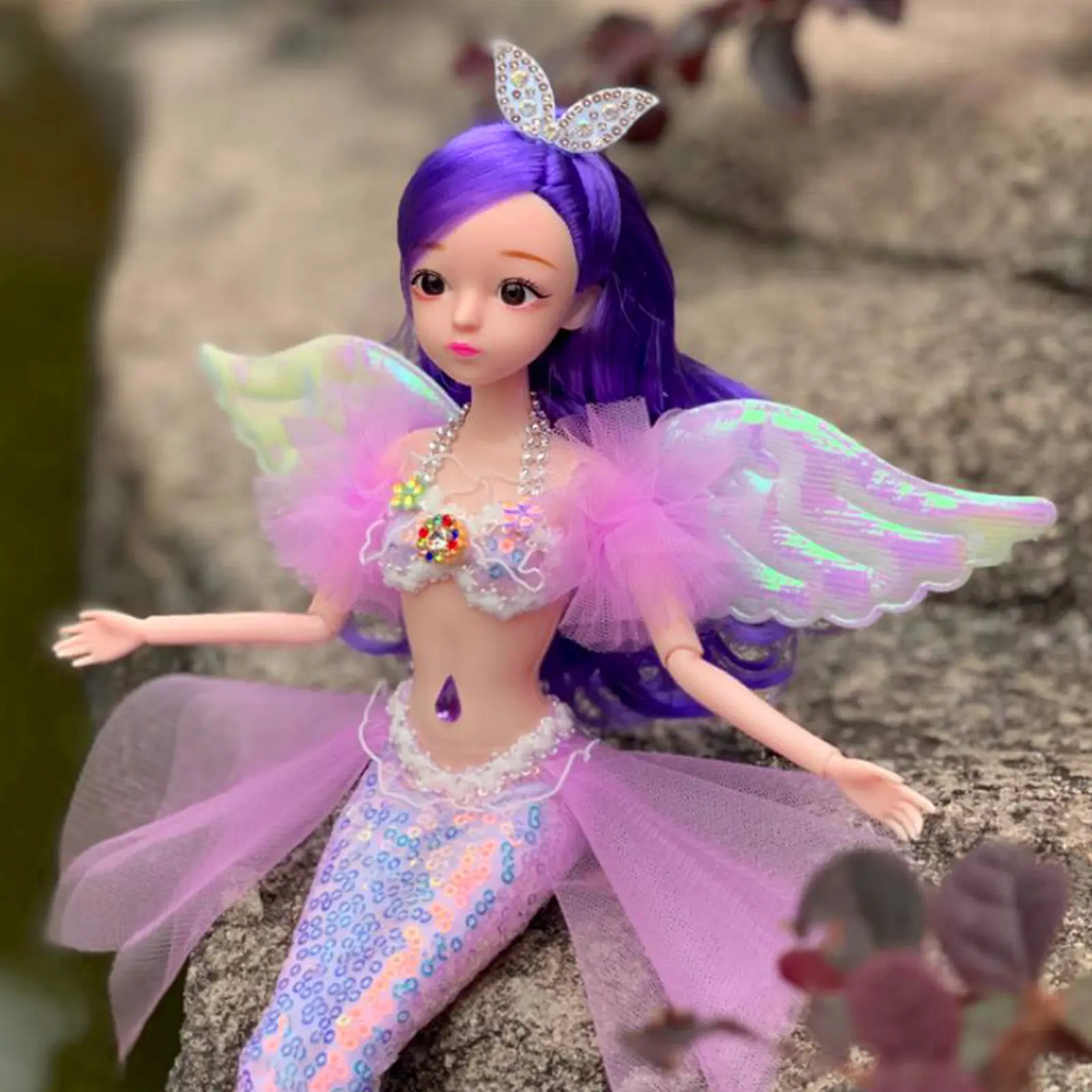 Barbie Mermaid Dolls Deluxe BJD Doll with 11 Removable Joints Mermaid Dolls Princess Toys Kids
