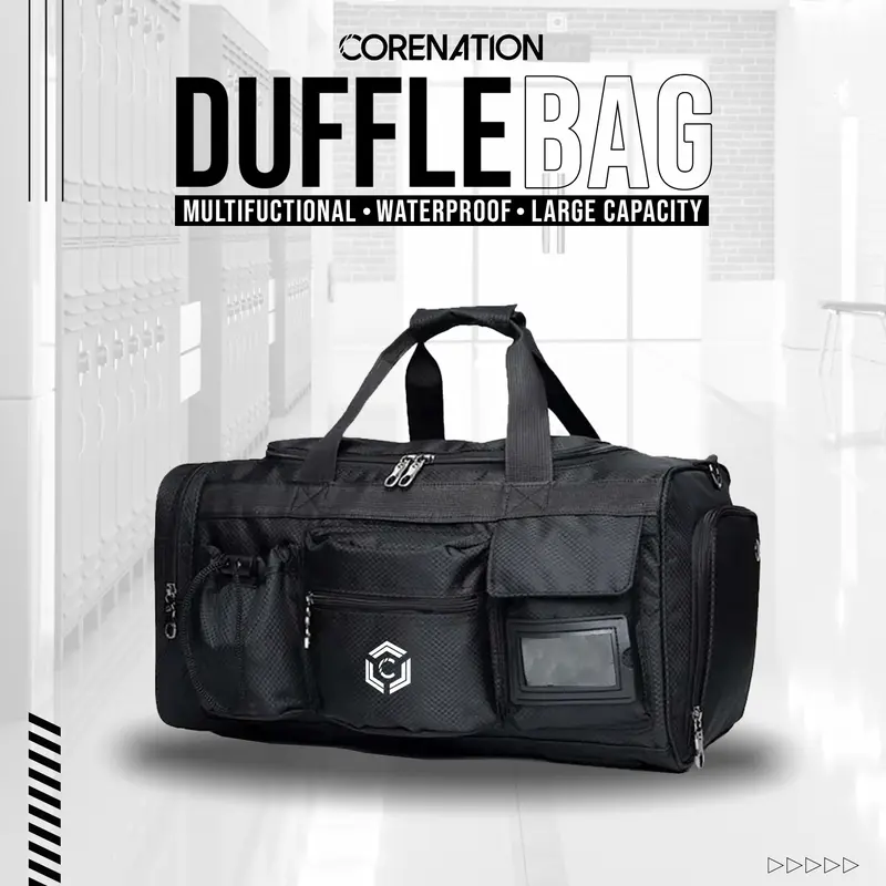 CoreNation Core Duffel Gym Bag Tas Multifungsi Duffel Olahraga Gym Sport Travel Bag Fitnes 4