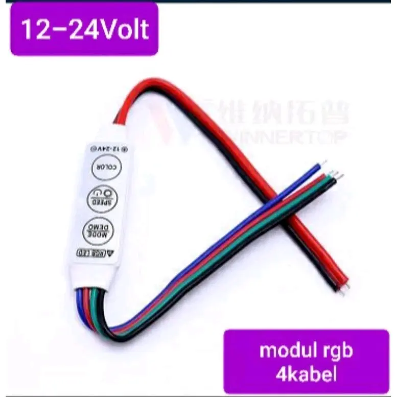New Mini Controller RGB 4 Kabel 5V-24V Modul Running Led Strip 5050/2835/3528/5730/5630 0