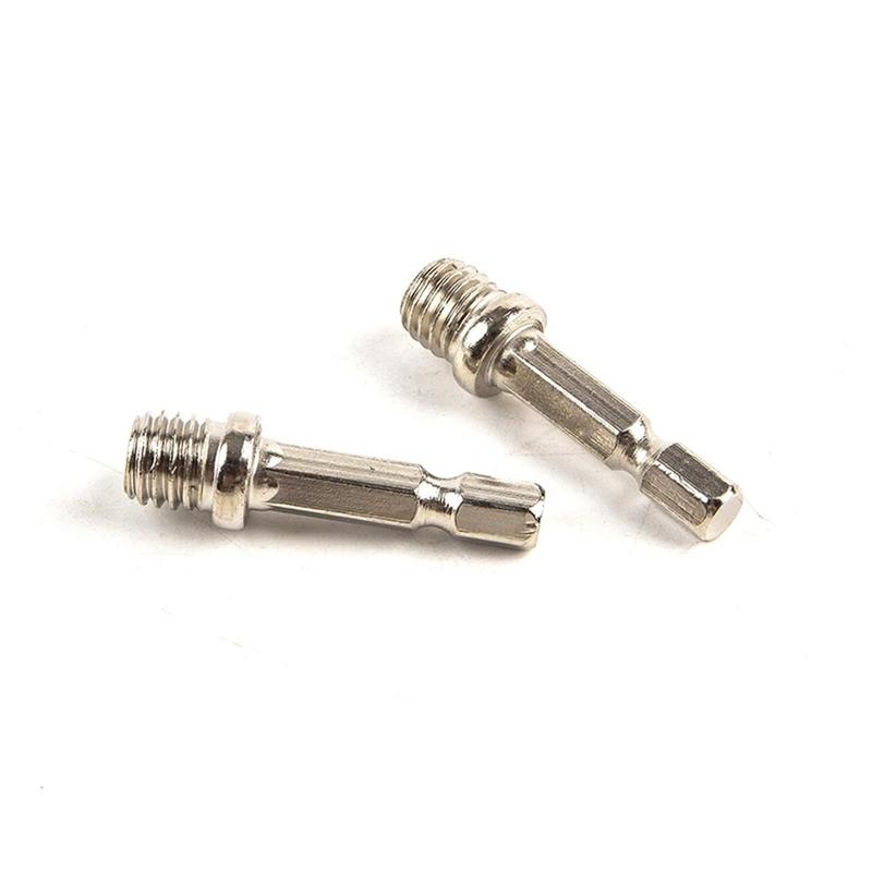 1PC 1/4 Hexagon Connecting Rod Adapter Drill Chuck M10 Polishing Disc Connection 3