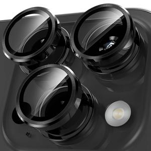Protector de lente de cámara de vidrio templado, cobertura completa, accesorios para teléfonos compatibles con iPhone 16 Pro Max 14 Plus 15 13 12 11