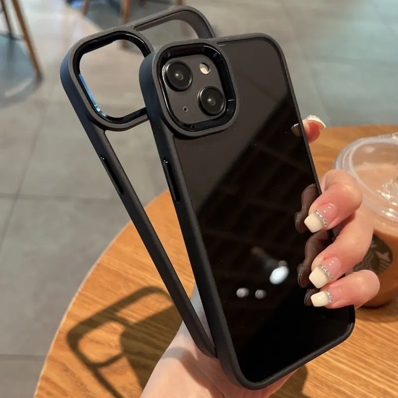 Ốp iPhone 13, Ốp Acrylic PC Cứng, Ốp Chống Sốc Silicon, Giao Hàng Tức Thì, Tương Thích Với iPhone 11, XR, 12pro, 6, 7, 8 Plus, 14, X & XS, 15PROMA 4