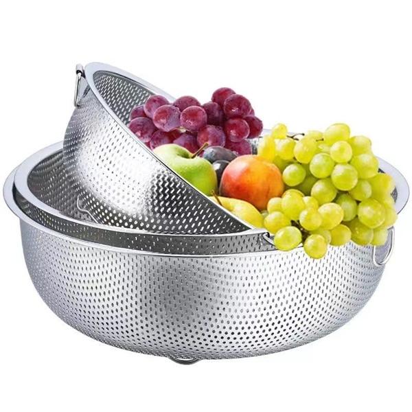 GIÁ INOX 22,5CM Rá inox đa năng có chân ráo nước, quai treo tiện ...