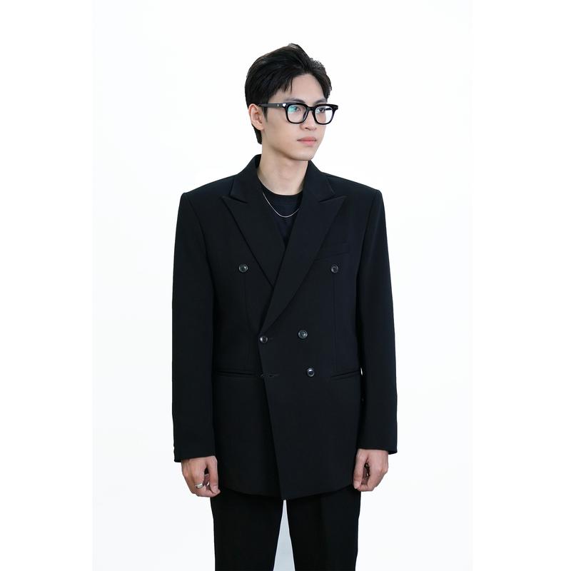 ÁO BLAZER 6 CÚC ĐỘN VAI VÀ ỦI KEO ĐỊNH HÌNH 3 LỚP TOÀN BỘ THÂN ÁO - GIỮ FORM LUÔN PHẲNG