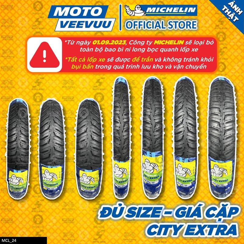 [MTVV] CẶP VỎ LỐP xe máy MICHELIN City Extra đủ size 60 70 80 90 100 110 120 130 140 150 10 14 16 17 2.25 2.50 2.75<END> 0