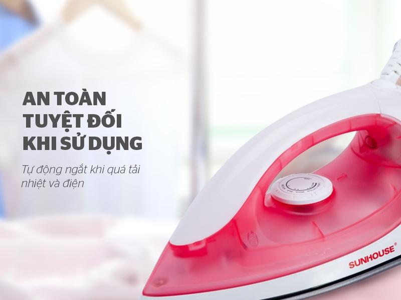 Bàn ủi khô [Bàn là khô] Sunhouse SHD1072 - Mới 100%-  Chính Hãng bảo hành 12 tháng Toàn Quốc 7