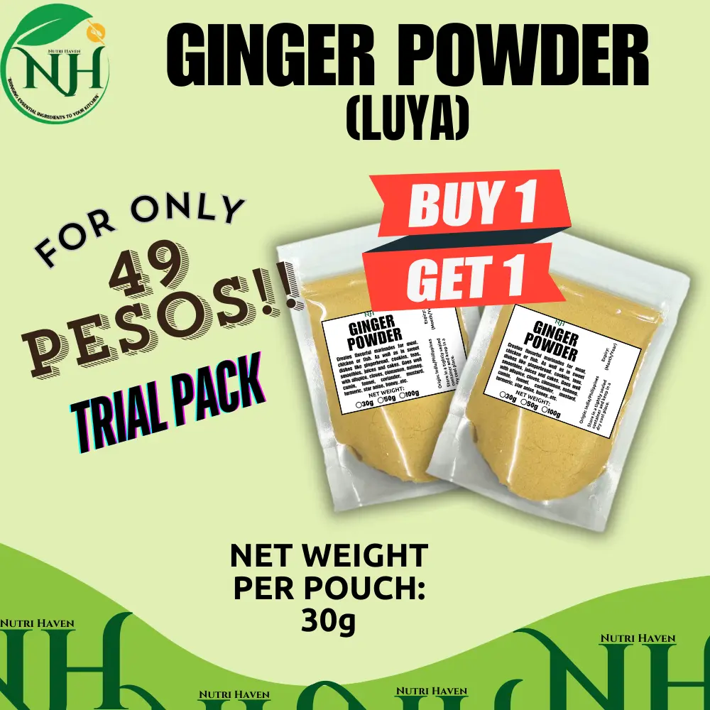 GINGER POWDER or LUYA POWDER ( herbs and spices) retail 30g, 50g, and ...