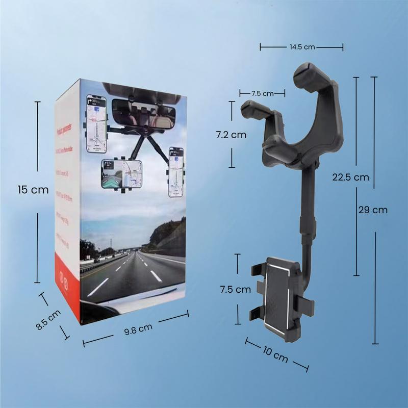 Product Introduction of Holder Car HP Mobil Fleksibel Kaca Spion Putar 360° Penjepit Handphone AH094 - XOBOX 24