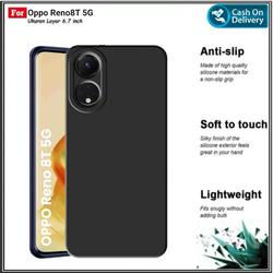 Custodia XINYEXIN Per Oppo Reno8 T / Reno 8T: Cover In TPU Antiurto Con Bordi Dorati, Sottile E Flessibile, Nero