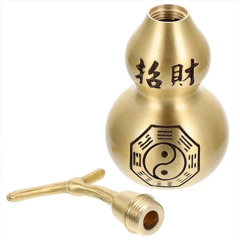 Pajangan Labu Kuningan Cina Feng Shui Home Decor Kelabuhan Labu Tembaga Dekorasi Ornamen Fengshui Kekayaan Decoration Rumah 8