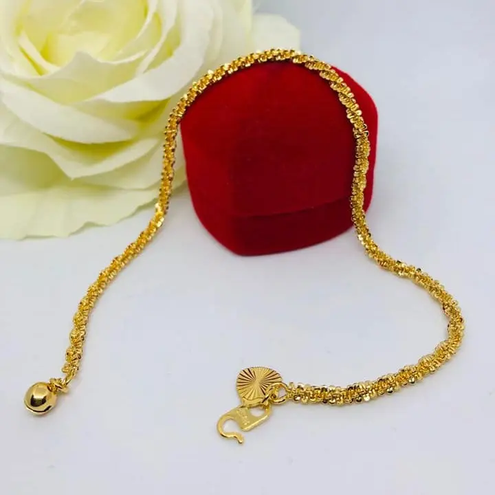 Gelang Tangan Jagung Cop 916 Emas Bangkok Bracelet jewelry