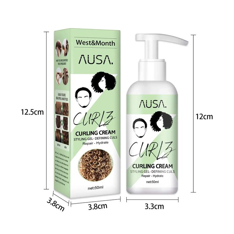 Product Introduction of 50ml Hair Curling Cream Anti-Frizz Bouncy Resilient Enhancer Styling Lotion Prevent Hair Breakage Smooth Moisturizing Hair Care Gel Haircare Moisturizer Moisturize Moisture 13