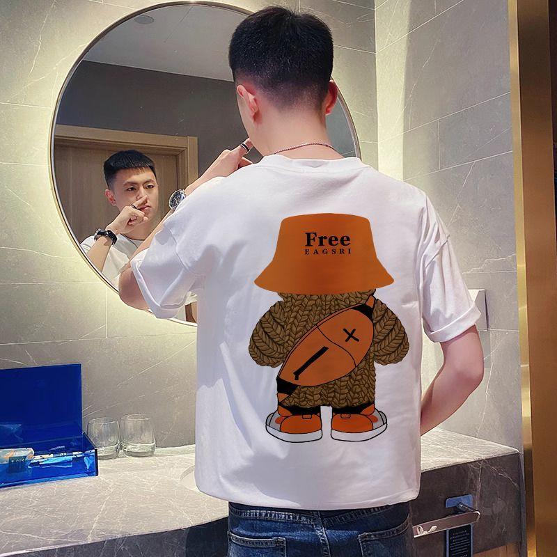 Product Introduction of Trendy Bear Short Sleeve Men's Summer 2024 New Hot Style Fashion Brand Trendy Top Men's Versatile Fashion T-Shirt Orthotic 14