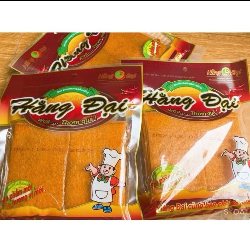 Gói bò miếng Hằng Đại - tẩm vị cay cay mặn ngọt gói 320g  Snack Ăn Vặt Food