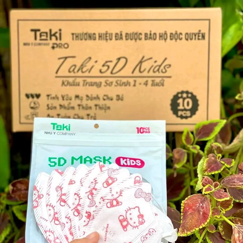[Tặng thêm 20 cái] Combo 300 Cái, 200 Cái, 100 Cái Khẩu Trang 5D Hiệu Taki Chính Hãng Trẻ Em Hàng Chuẩn Xịn, Mix Nhiều Họa Tiết Hoạt Hình Xinh Xắn 4