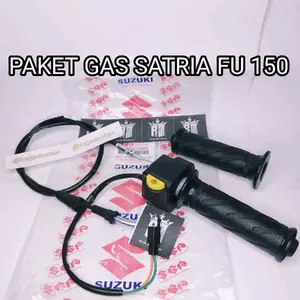 PAKET KABEL GAS SATRIA FU 150 + SAKLAR KANAN + HANDGRIP SATRIA FU 150 LAMA/OLD HIGH QUALITY KUALITAS TERJAMIN