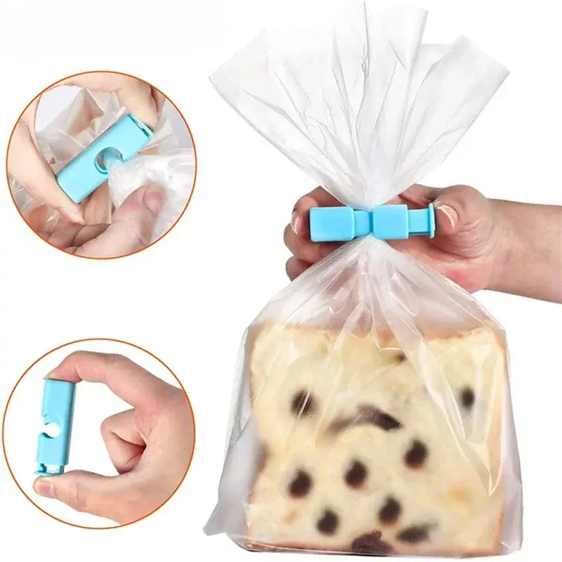 1pcs Food Sealing Bag Clip Reusable Fresh Food Storage Tools Plastic Sealer Clamp Snack Bread Seal Bag Home Kitchen Storage Clips