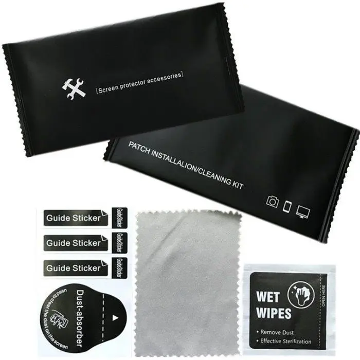 [1 Set 3in1] Alat Bantu Pembersih Layar Handphone ( Tissue Wet, Stiker ,Kain Microfiber,)