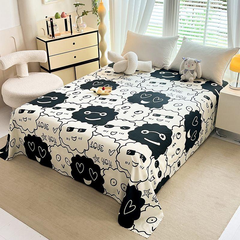Product Introduction of Ga Trải Giường Bông Đã Giặt, Phong Cách Instagram, Một Mảnh, Phong Cách Công Chúa, Chăn Đơn Cho Trẻ Em, Chăn Đơn Cho Sinh Viên Ký Túc Xá, Vỏ Gối Phòng Ngủ Đôi, Bán Chạy, [Nhà Cửa Hàng] 3